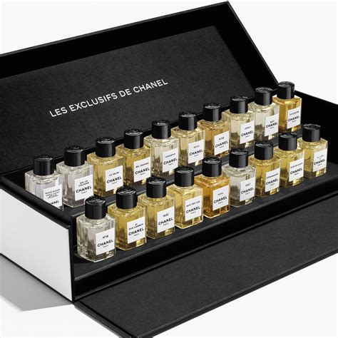 who has men chanel cologne sample glass bottles on sale|Complete Chanel Les Exclusifs Sample Set .